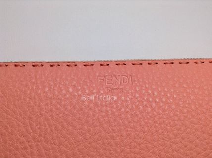 ☆FENDI☆ラウンドジップ長財布SELLERIA☆ピーチ☆ 6120518